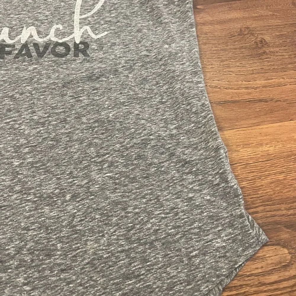 Signorelli Grey “Brunch Please” Racerback Tank Top - Picture 5 of 7